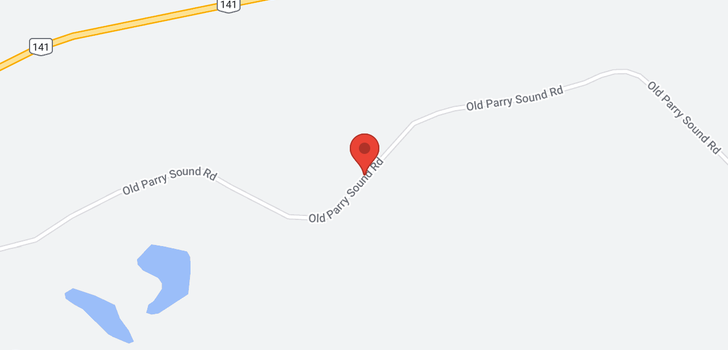 map of 1082 OLD PARRY SOUND ROAD